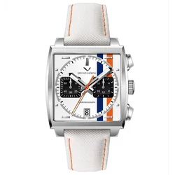 Specht&Sohne New Arrivals Japan VK64 Chronograph Men Quartz Watch 316L Stainless Steel Leather Strap Luminous Waterproof 30M
