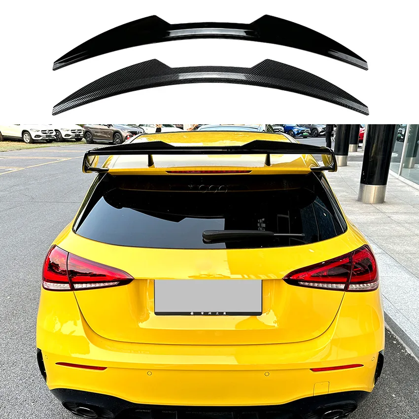 

Rear Roof Spoiler Trunk Wing Lip By ABS Spoilers Gloss Black For Mercedes Benz A-Class W177 A35 A45 AMG Hatchback 2018-2024