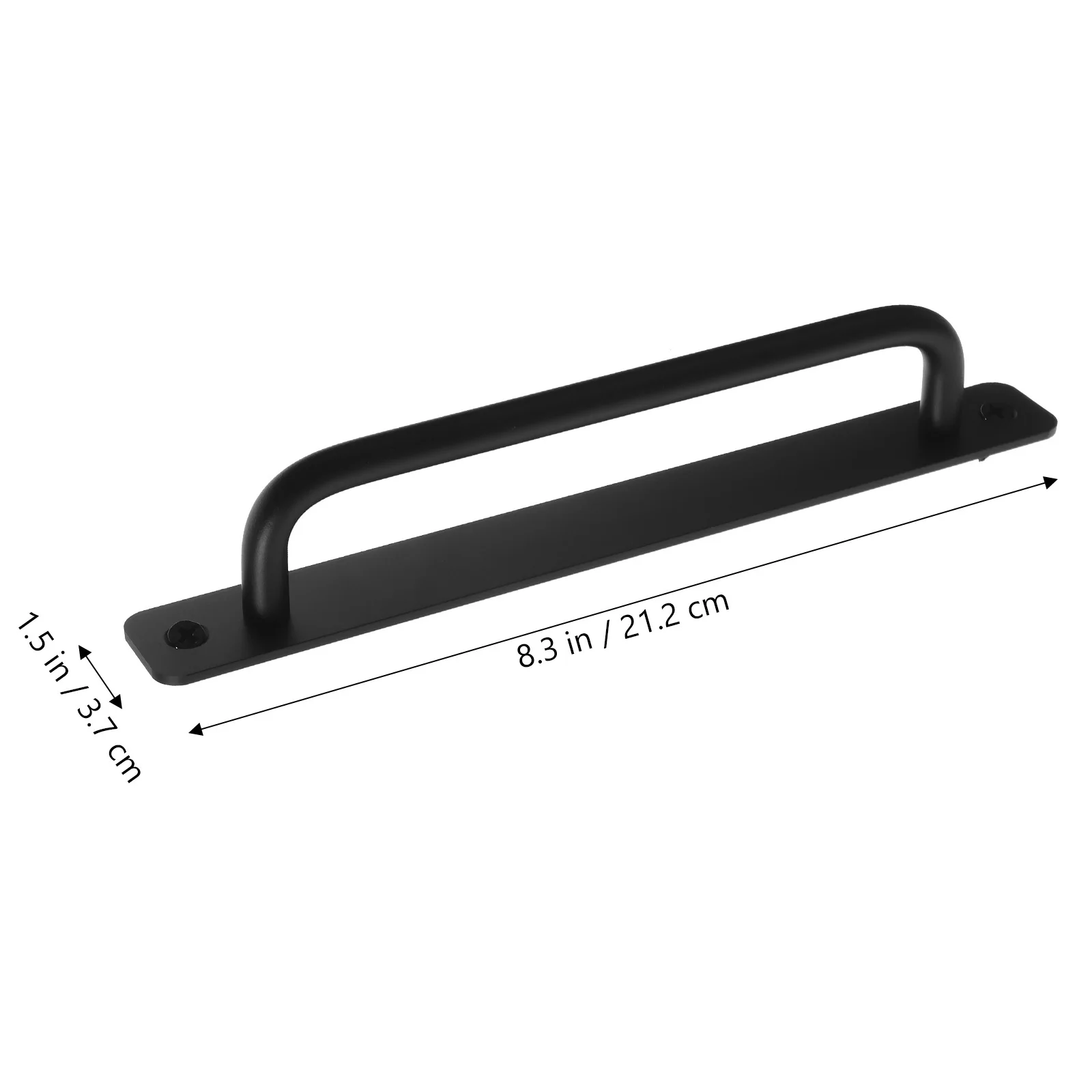 

2pcs Aluminum Alloy Door Handle 212Mm Black Pull Handle For Sliding Barn Door Shed Gate Cabinet Garage Closet Furniture Hardware