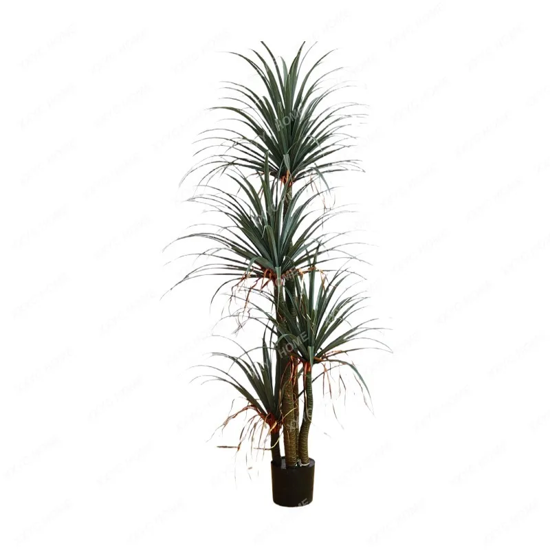 

Artificial Green Plant Multi-Bar Dracaena Floor Ornaments Decoration Indoor Fake Bonsai Dragon Blood Iron Landscape