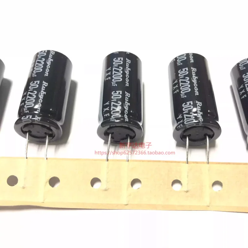 

10-100 шт. Ruby 50V2200UF 18X35 YXF, высокочастотный низкоимпедансный электролитический конденсатор серии YXF, 2200UF50V