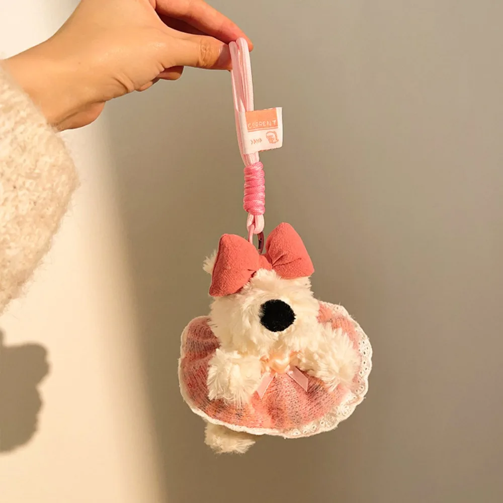 

PP Cotton Hanging Ear Rabbit Doll Keychain Fluffy Soft Bunny Keychain Jewelry Girl Heart Doll Bag Pendant Couple Girl Gift