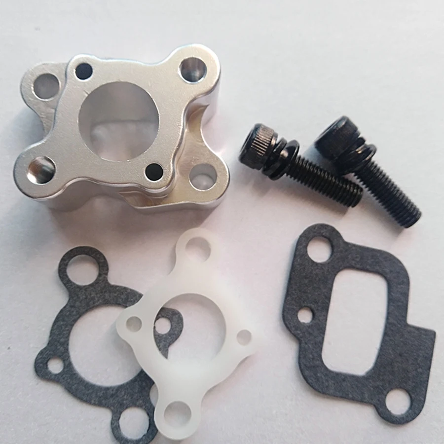 Conjunto de coletor de admissão CNC para motor a gás 23-30,5Cc Zenoah Baja 5B 5T 5Sc 5Ive-T Rovan Motor