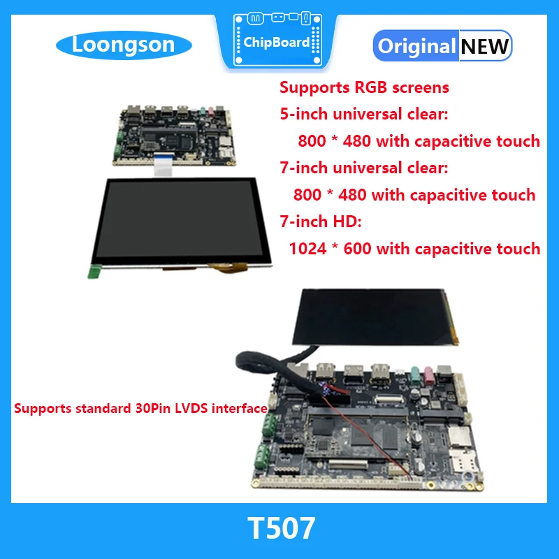 Quanzhi T507 Vehicle Grade Development Board, Industrial Core Board, Semelhante a Loongson