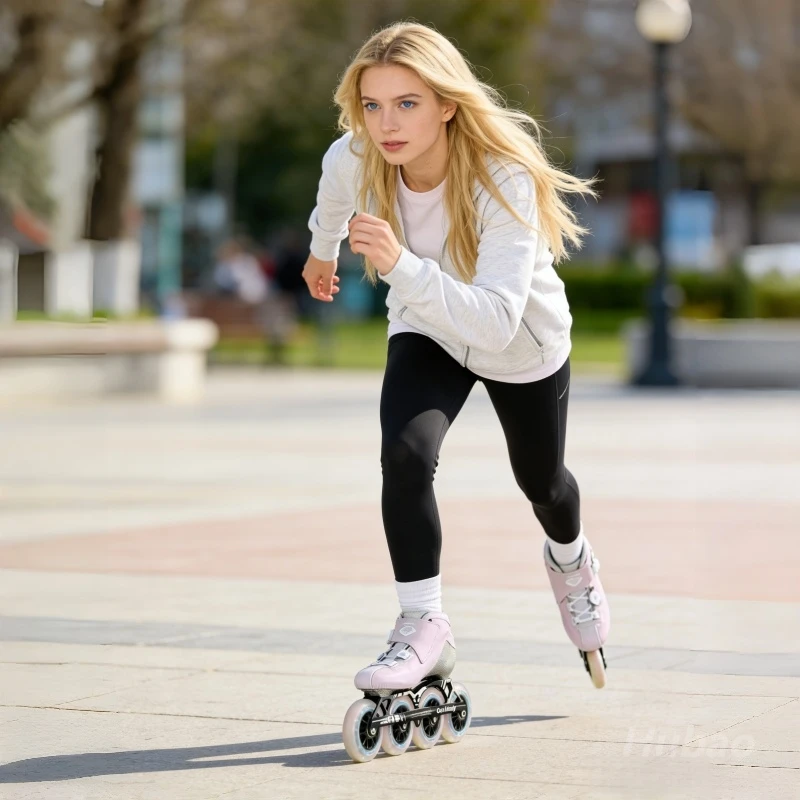 

Professional Competition Speed Skates Carbon Fiber Inline Skates Adult Youth Teenager Sports Speed Skates Size 28-41