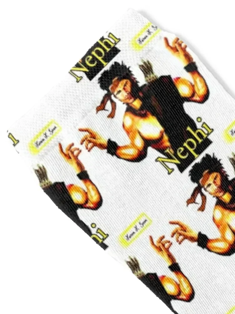 Nephi من كتاب المورمون Socks هدية عيد الميلاد مصمم العلامة التجارية الكثير أنيمي رجل الجوارب النسائية
