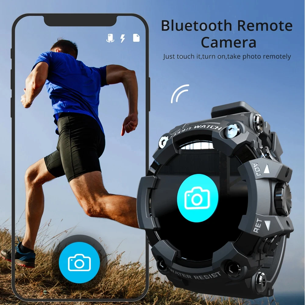 Smartwatch olahraga สมาร์ทวอทช์กลางแจ้งสำหรับผู้ชายใหม่ที่แข็งแรงและทนทานพร้อมเครื่องวัดการนอนหลับเลือกหน้าปัดได้หลายฟังก์ชัน