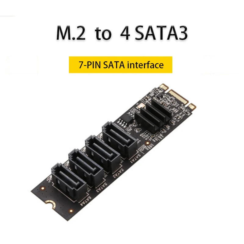 

Карта расширения M.2 к SATA3 Адаптер расширения PCI-E Адаптер Sata Игровой контроллер карты PCIE Sata Адаптер NVME M.2 Карта Riser Card