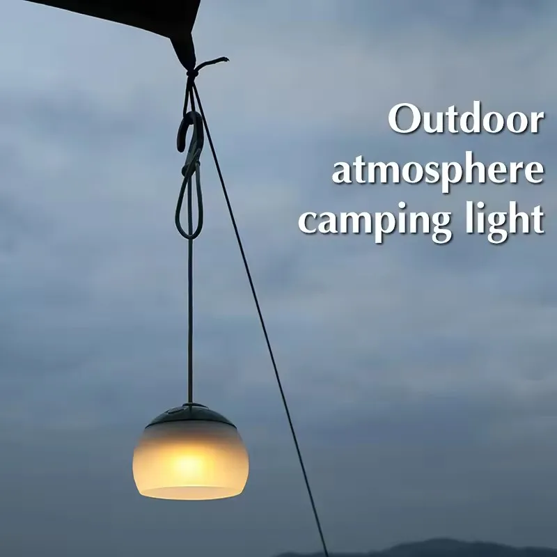 Rechargeable Camping Light With Hook 4 Mode Adjustable LED Tent Light Portable Outdoor Lantern LED Tent Lantern For Fishing Camp