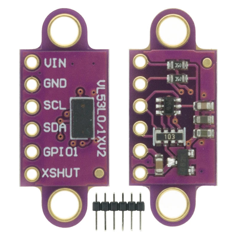 GY-VL53L0X V1/V2 Time-of-Flight (ToF) Laser Ranging Sensor VL53L0X Breakout 940nm  Laser Distance Module I2C IIC GY-530 3.3V/5V