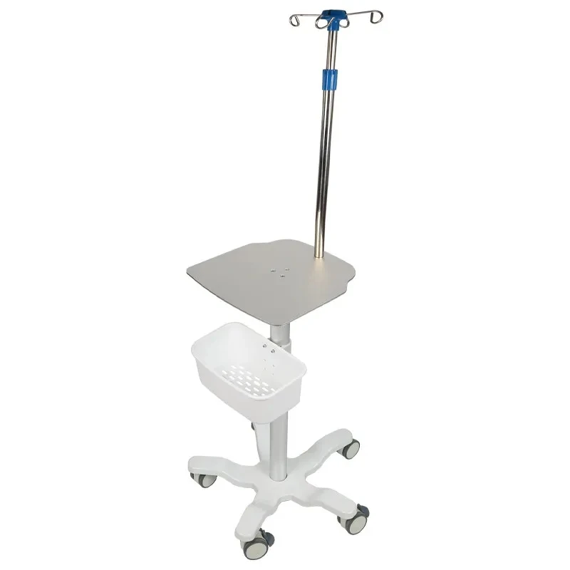 New Type IV Pole Drip Infusion Syringe Pump Use Small Equipment Trolley Cart Mobile Stand