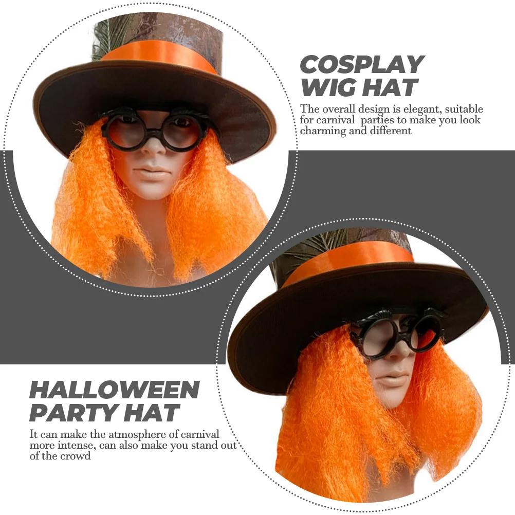 

Elegant Carnival Party Magician Hat Cosplay Costume Accessory Festive Wear-Resistant Stand Out Crowd Gift For Family Friends