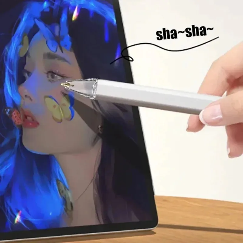 Puntas de lápiz mejoradas para Apple Pencil, punta de aguja suave de 1/2 generación, repuesto de pantalla táctil, punta para tableta, lápiz óptico para IPad