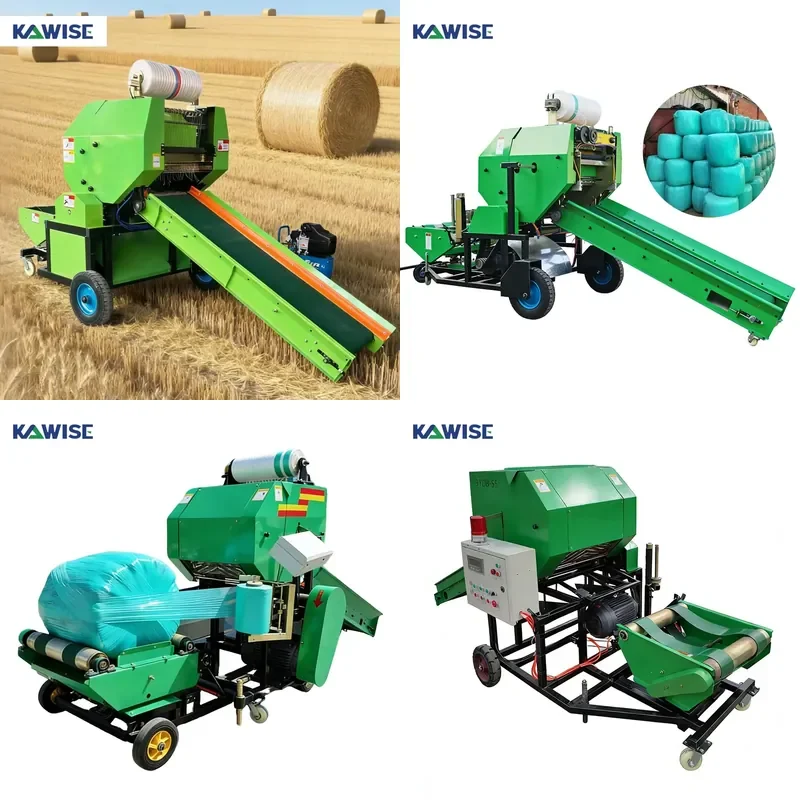 Hot Sale and Electric Silage Round Baler Machine Heavy Adjustable Bale Size for Silage Straw Forage