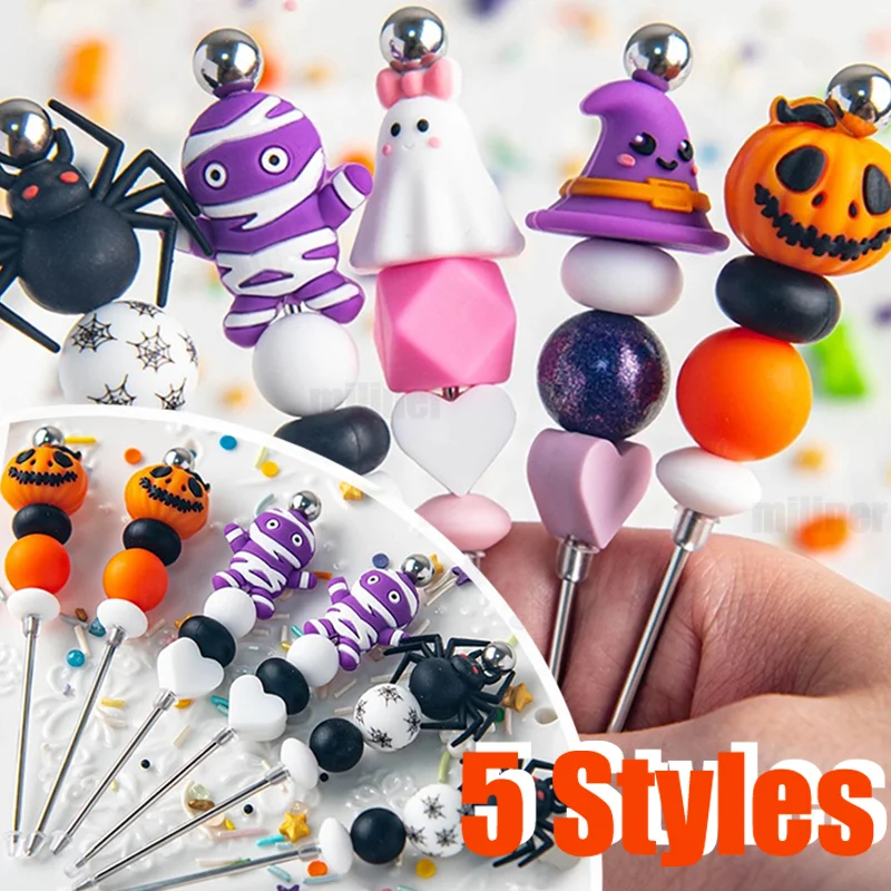 Cartoon Halloween Cookie Icing Pin Kürbis Geist Form Zucker Fondant Malerei Rühren Nadel Glasritzrades Küche Backen Modellierung Werkzeuge