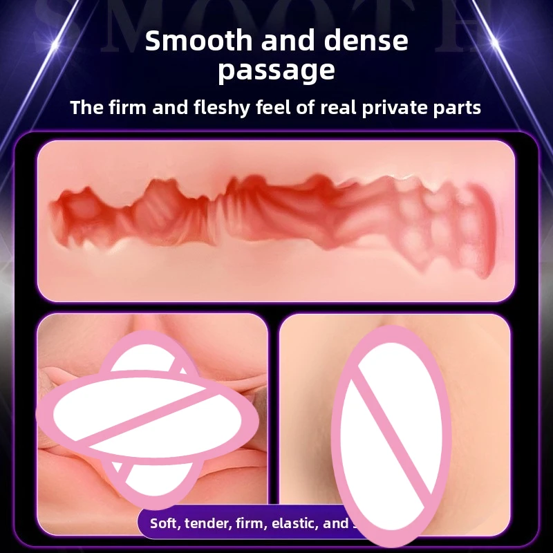Masturbator Parar Flesh Like Light Sex Machine Easy To Clean Pocket Pussy Sex Toy Masturbator for Men Powerful Ejaculation view 4
