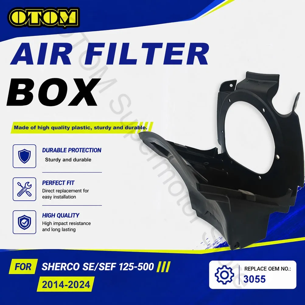 2014-2024 Motorcycle Air Filter Box Housing Guard Cover Protector Intake Case For SHERCO SE SEF 125 250 300 450 500 Dirt Bikes