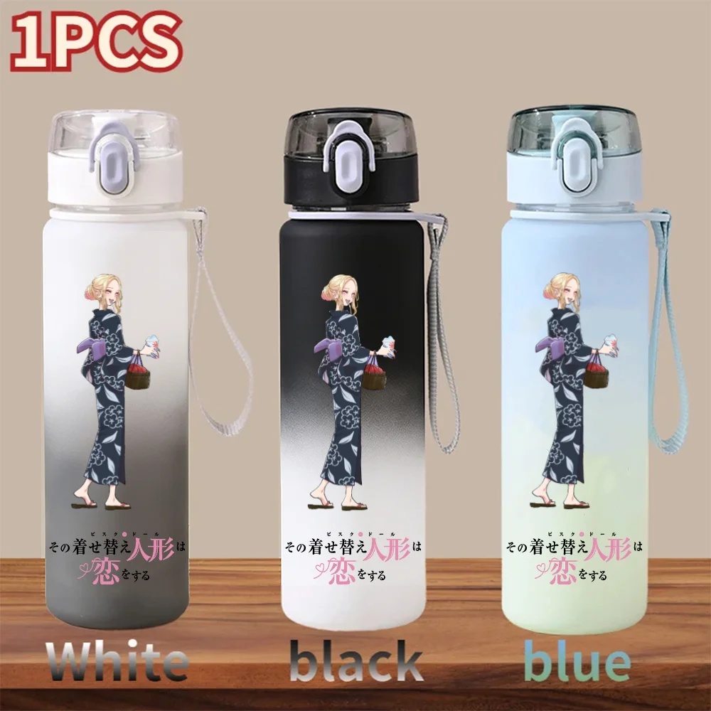 My Dress-Up Darling 560ml Water Cup Kitagawa Marin Water Bottle Sports Students Portable Plastic Drinking Gradient Color Cup - view 2