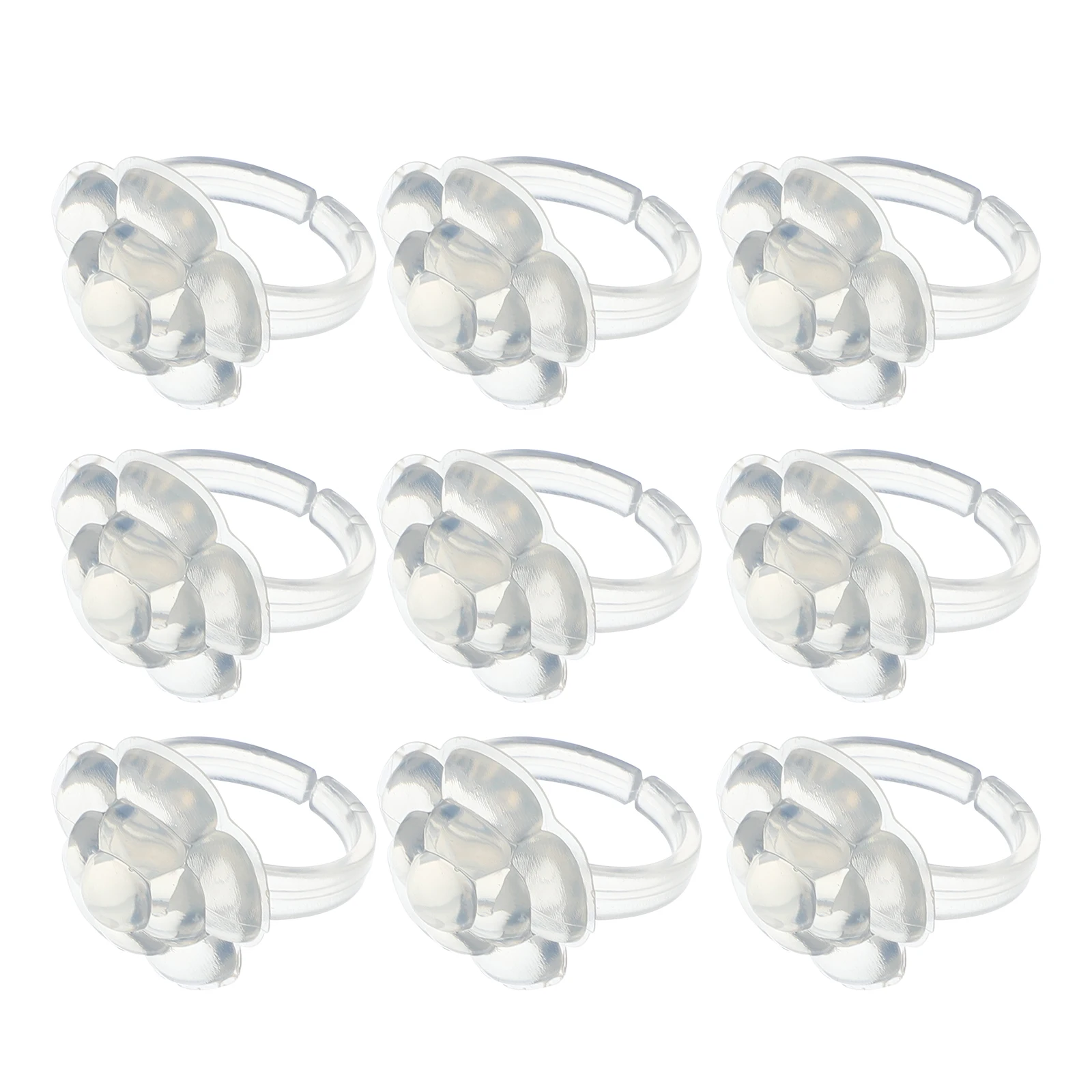 

100pcs Nail Polish Manicure Ring DIY Tools Display Stand Holder for Art Mixing Pigments Photo Props