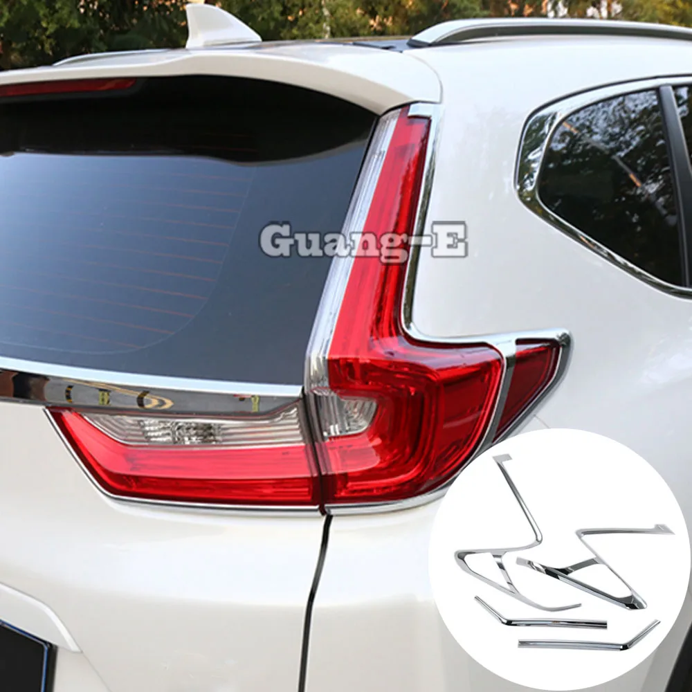 

Car Styling ABS Chrome Trim Tail Light Rear Back Frame Stick Lamp Cover 4pcs For Honda CRV CR-V 2017 2018 2019 2020 2021