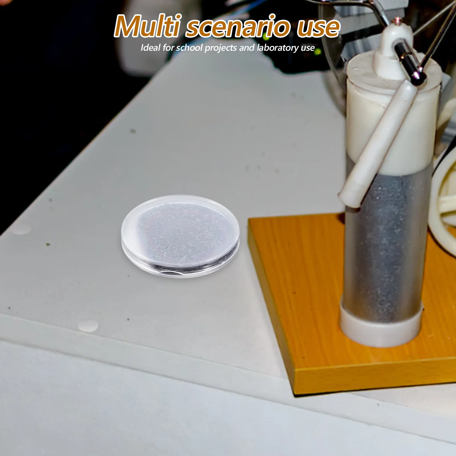 

Magnetic Iron Powder Box Sturdy Plastic Container for Physics Lab Magnetic Field Visualization Science Experiment Teaching