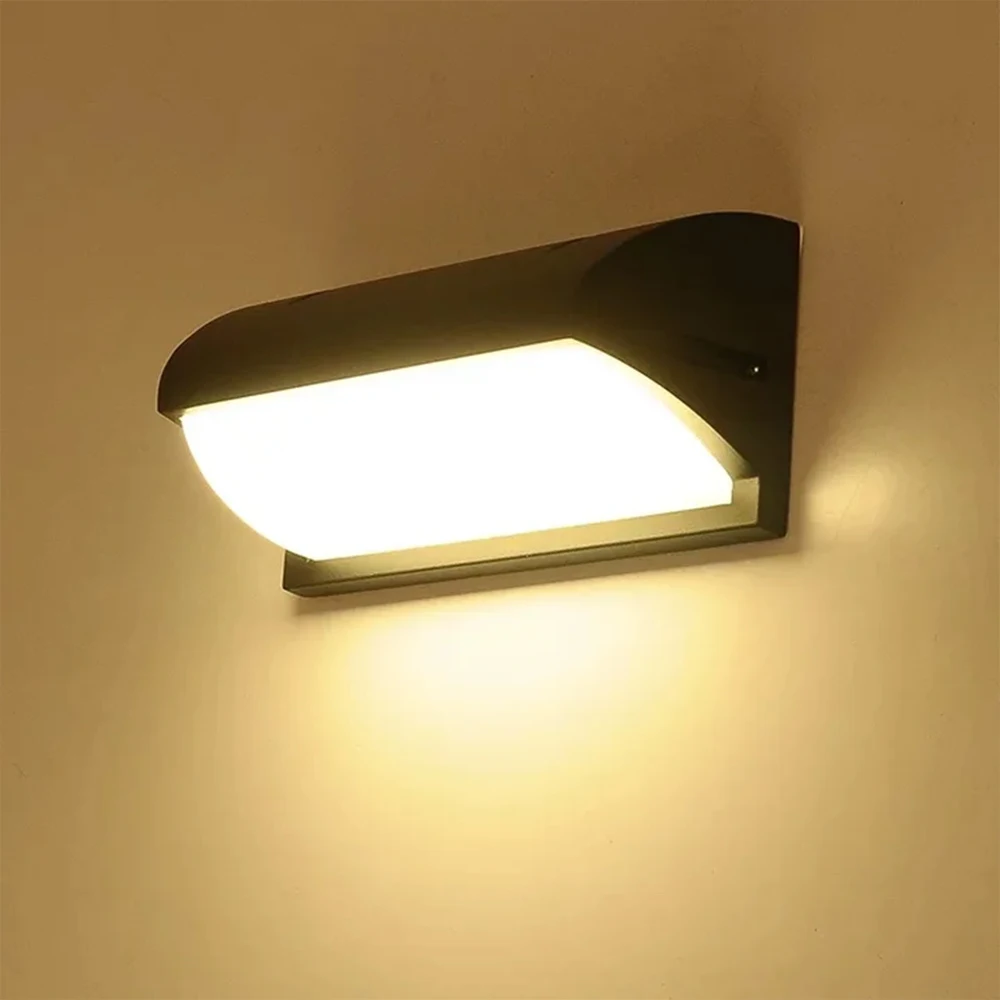 Modern Outdoor LED Wall Light Waterproof 110V 220V Exterior Wall Light For Porch Garage Garden Courtyard Villa Indoor Wall Lamp