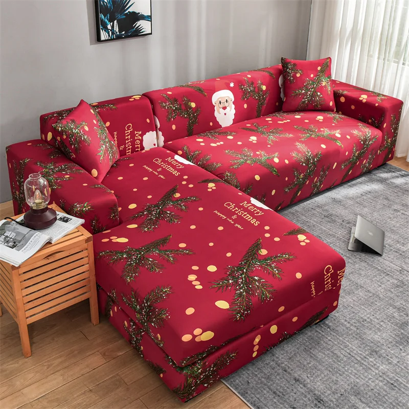 

Christmas Halloween Printed Sofa Cover for Living Room Spandex Modern Elastic Sofa Slipcovers All-inclusive Couch Chair Cover