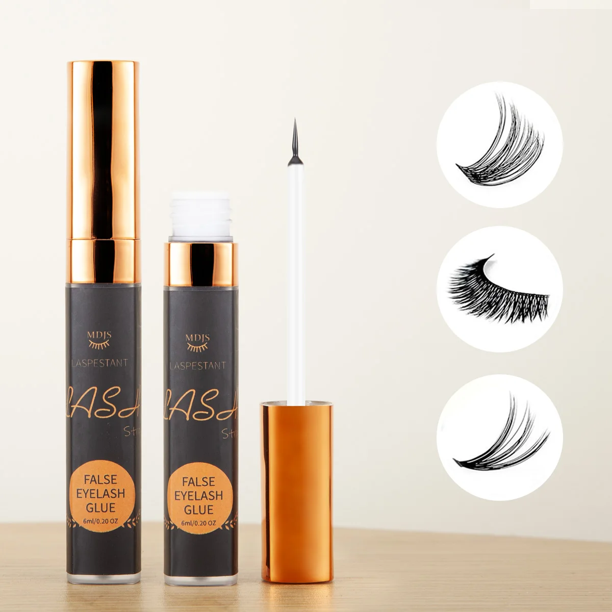 Cola descartável para cílios postiços, duradoura, secagem rápida, suave, sem irritação, sem lesão ocular, palco de noiva, maquiagem diária universal