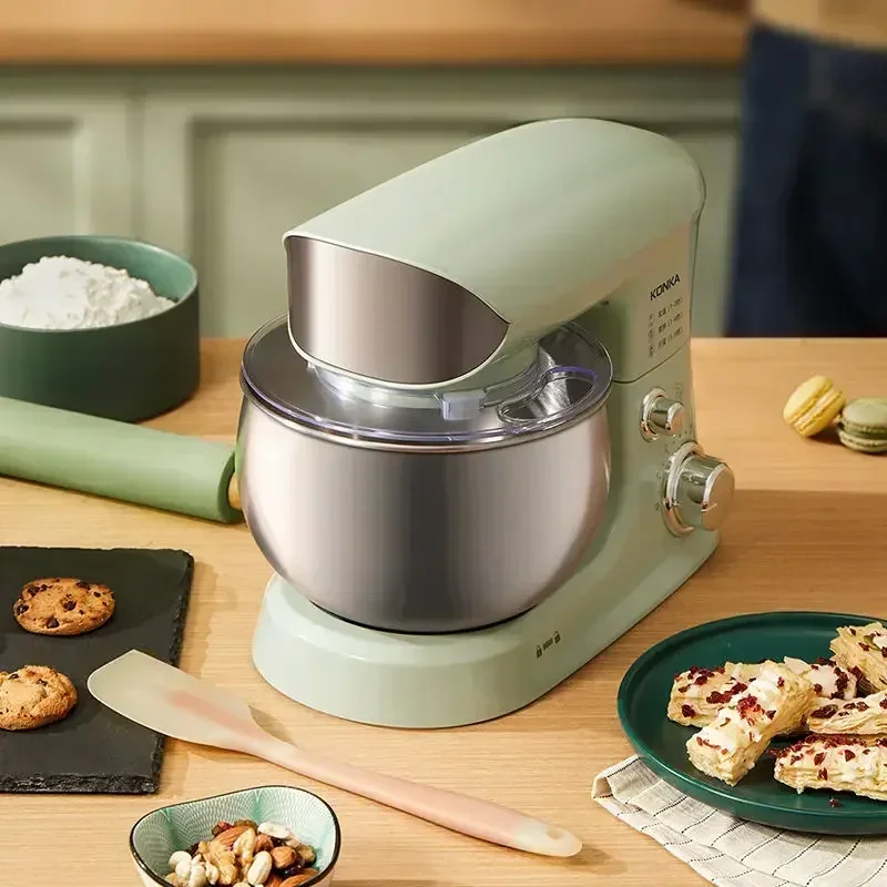 New 3L Chef Machine - Home Automatic, Small Multifunction Mixer, Stainless Steel Egg Beater  dough mixer