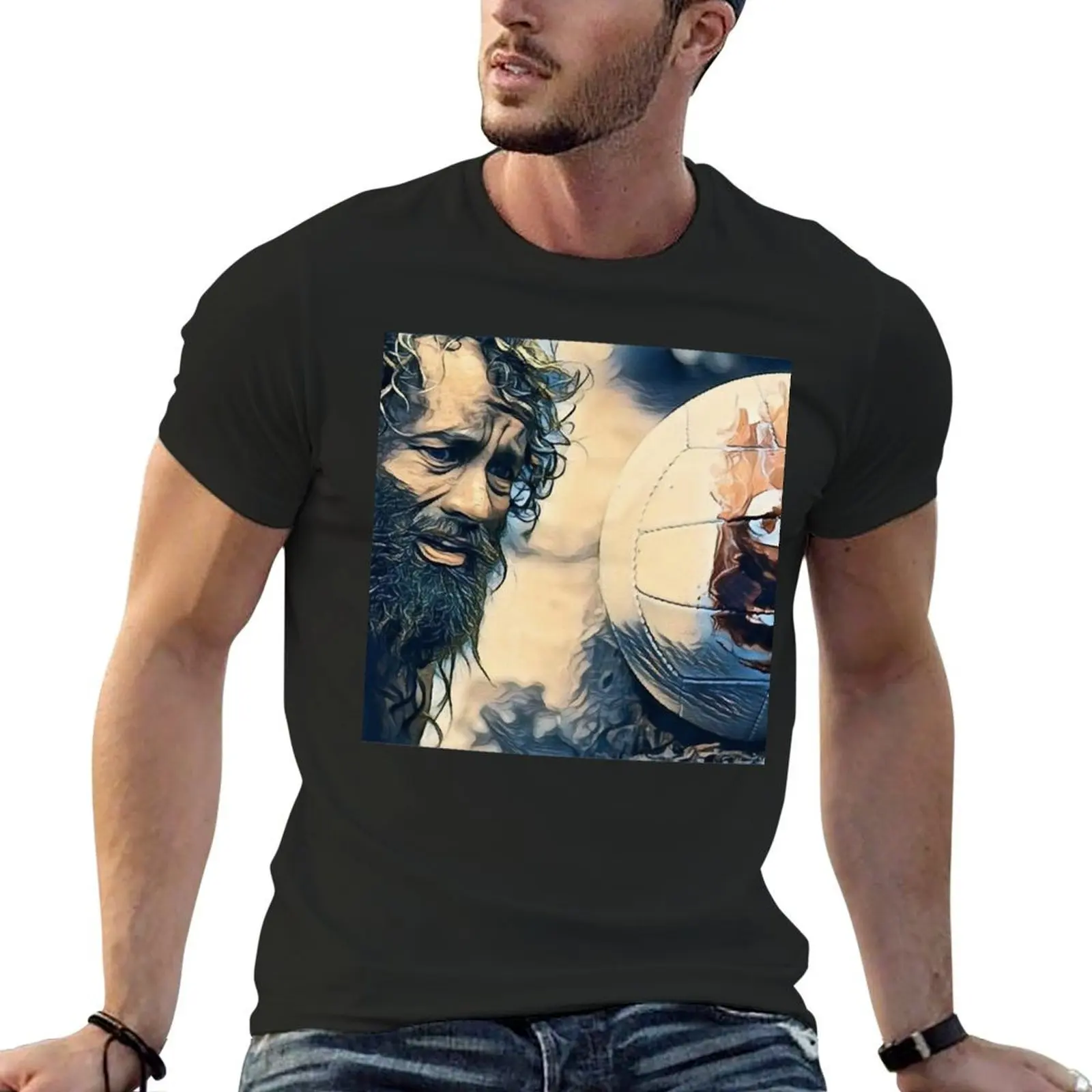 

Creation Chuck Nolan Was Abandoned On A Deserted Island Yummy Cast Away Long Beard Survivor Alone Is T-Shirt