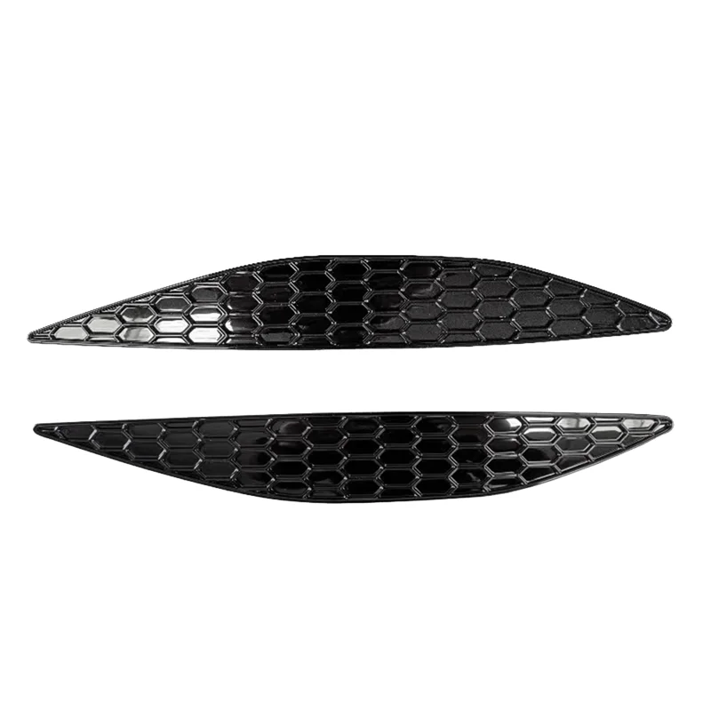 1Pair Car Styling Honeycomb Tail Rear Fog Light Cover Trim for Golf 7 GTI MK7 2014-2018 Rear Bar Bumper Strips Sticker