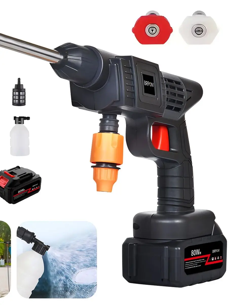 Akku-Hochdruckhebel, Waschspray, Wasserpistole, Autowaschdruck, Wasserwaschmaschine, Pistole für Makita-Akku