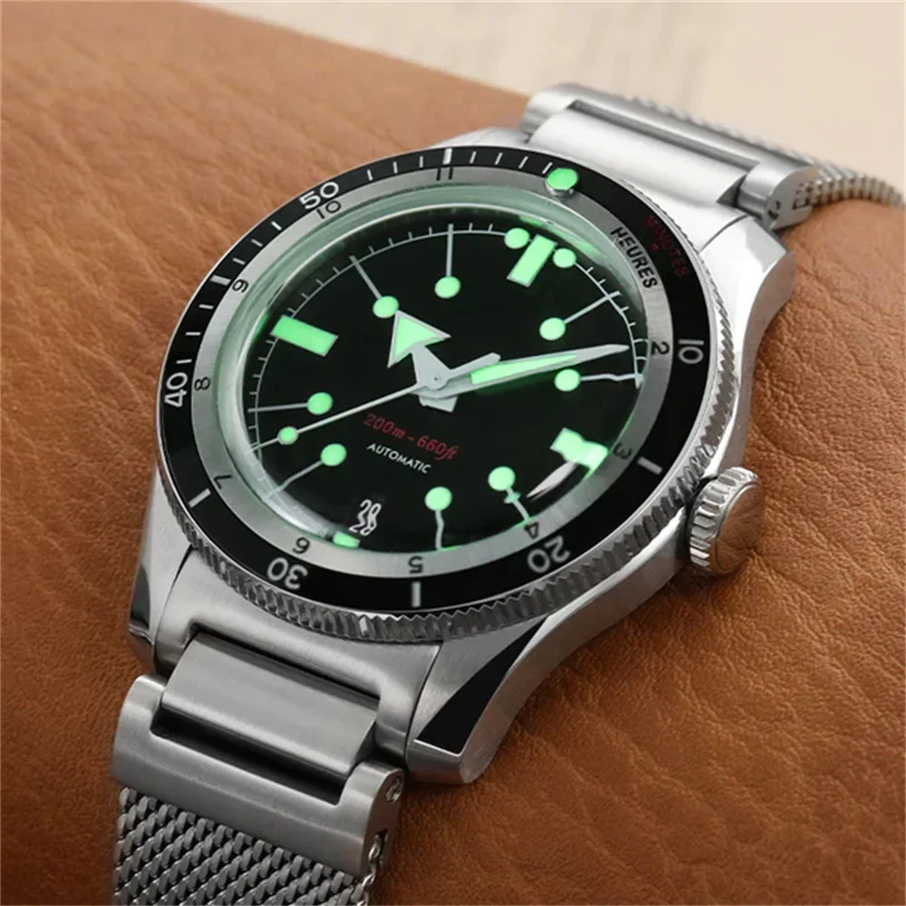 New IPOSE 5303 V3 Dive Watch IX&DAO 40mm GMT Men PT5000 Automatic Mechanical Watches Waterproof 200m Stainless Steel Wristwatch