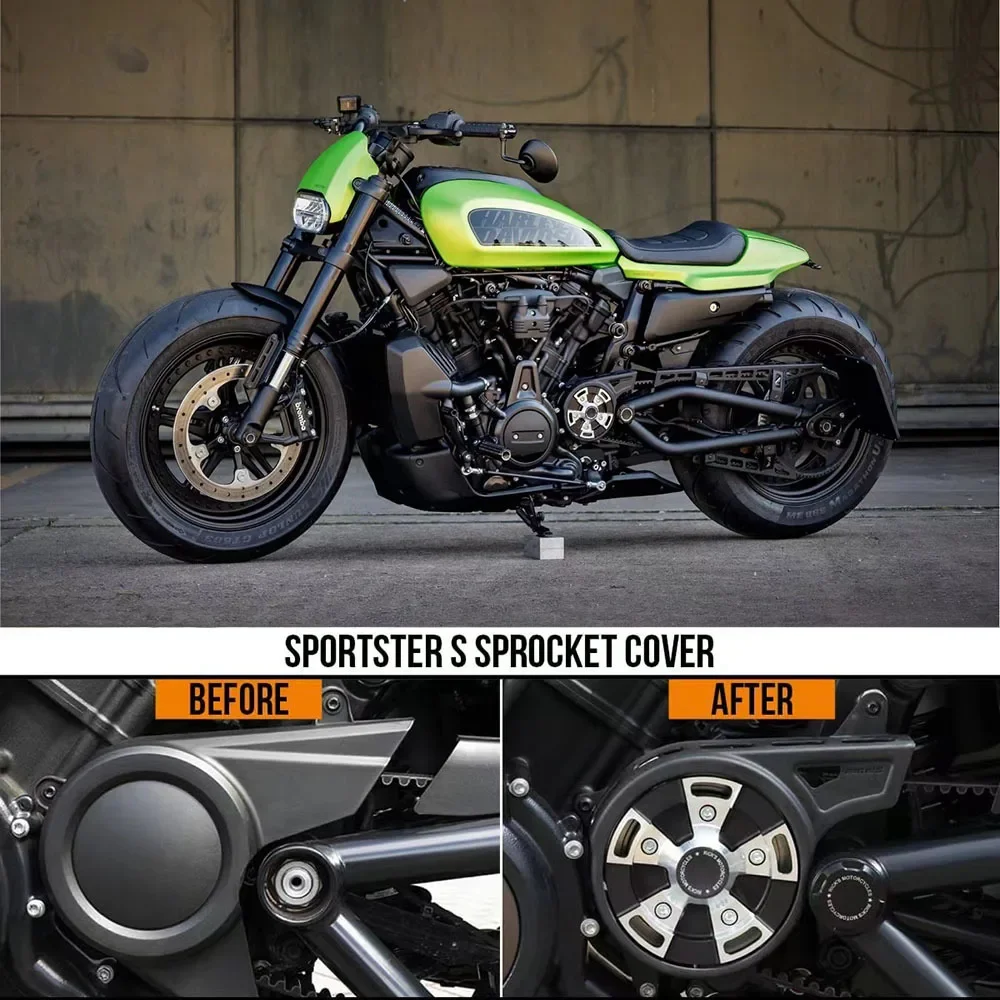 مجموعة غطاء محرك بكرة المحرك المعدلة Harley Sportsster S 1250