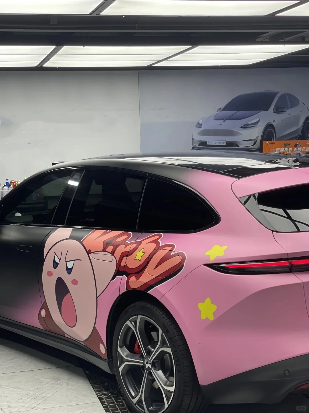 

Kirby custon made pink cartoon Full Roll Colors Car Wrapping Vinyl Cars Accessories High Quality Full vehicle coverage