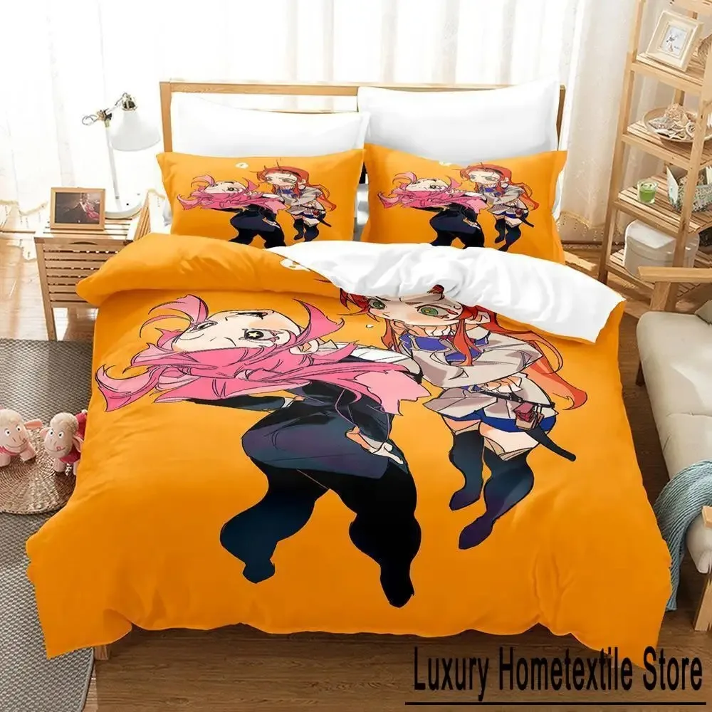 The Vampire Dies in No Time 2 Bedding Set Cartoon Anime three-piece set Adult Kid Bedroom Duvet cover Sets 3D Print Kawaii Anime