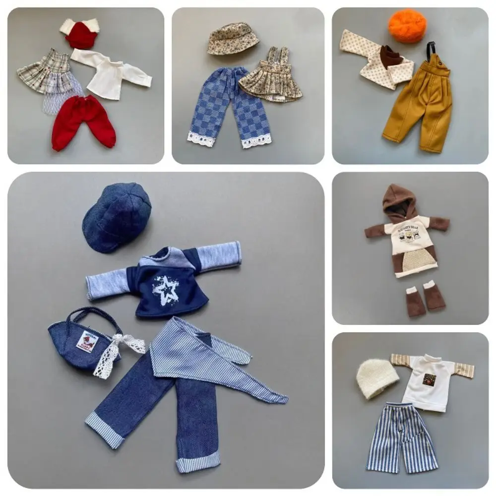 Casual Wears Fashion Doll Outfits Set Party Clothes Humanoid Doll 30cm Doll Clothes Cotton Cloth Handmade Doll Princess Skirt