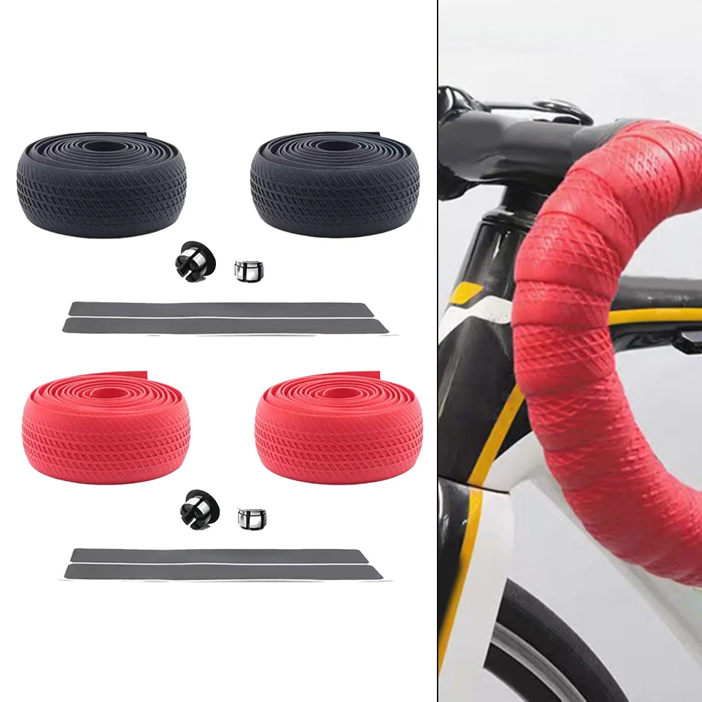 Shock-absorbing Handlebar Wrap Silicone Handlebar Wrap Cycling Waterproof Wear-resistant Anti-slip Lightweight