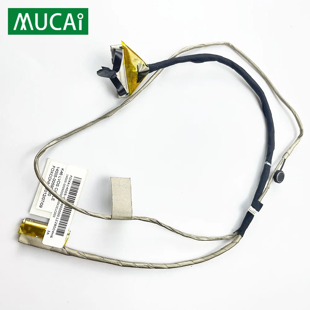 Video screen cable For ASUS K46 K46CA K46CB K46CM S46E S46C A46C laptop LCD LED Display Ribbon cable DD0KJCLC000 14005-00590000