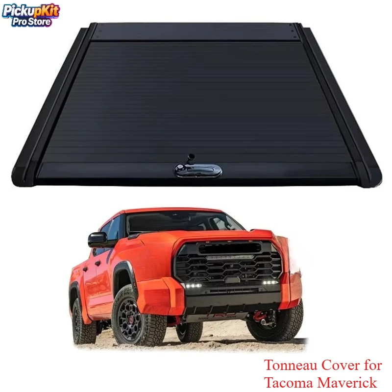 

Factory Pickup Accessories Truck Aluminum Bed Cover Retractable Bed Barrel Tonneau Cover for Tacoma Maverick