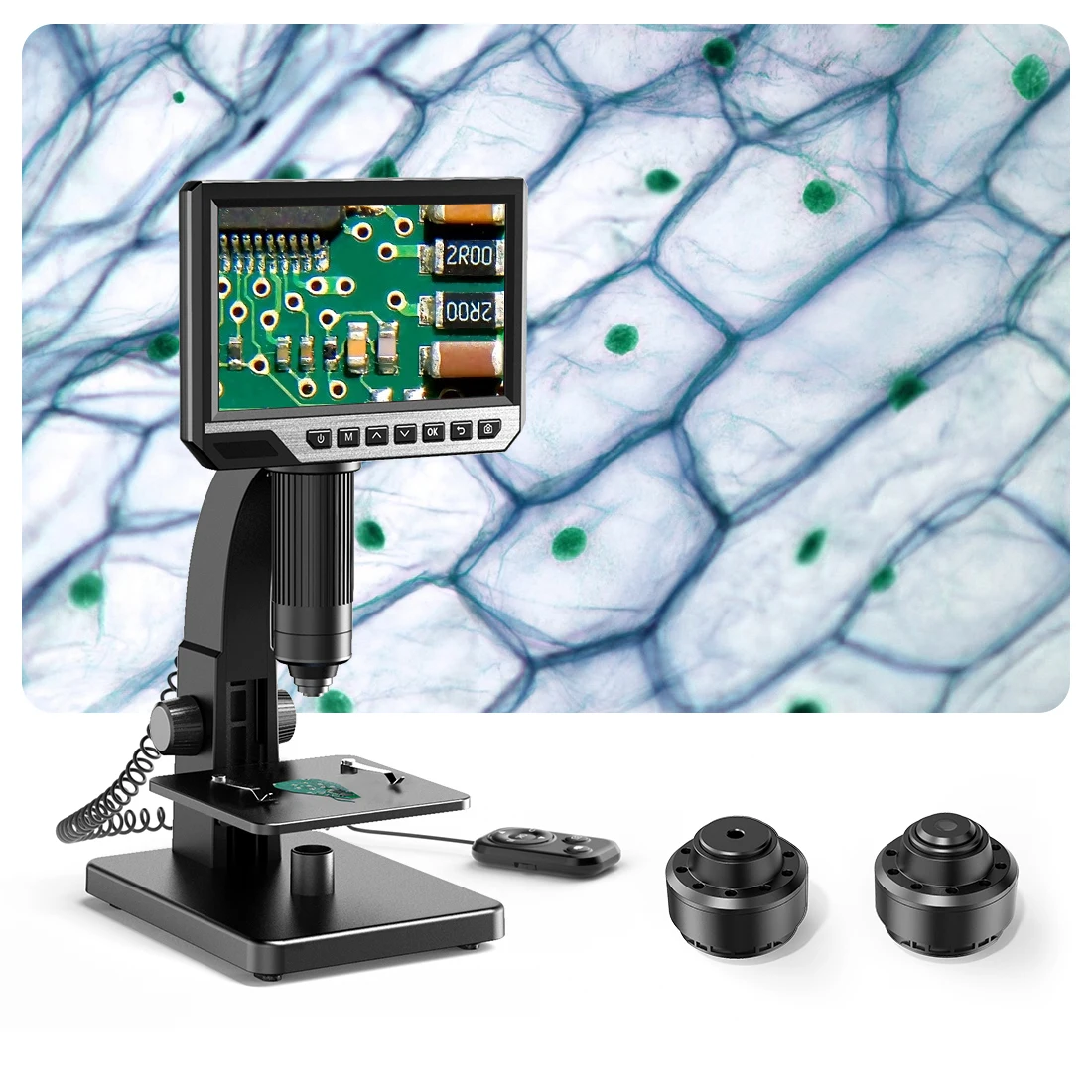 Meten van elektronenmicroscoop Diamanten sieraden PCB Mobiele telefoonreparatie Beginnersmuntmicroscopen met Micro Scope Camera