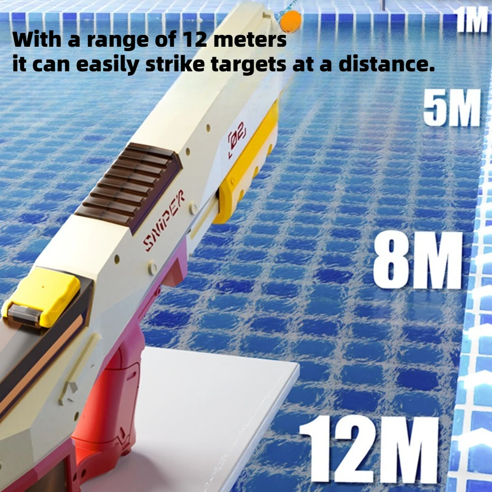 Summer New Product Large Capacity Manual Automatic Dual Function Water Gun Self Suction Electric Multi Shot Children's Water Gun