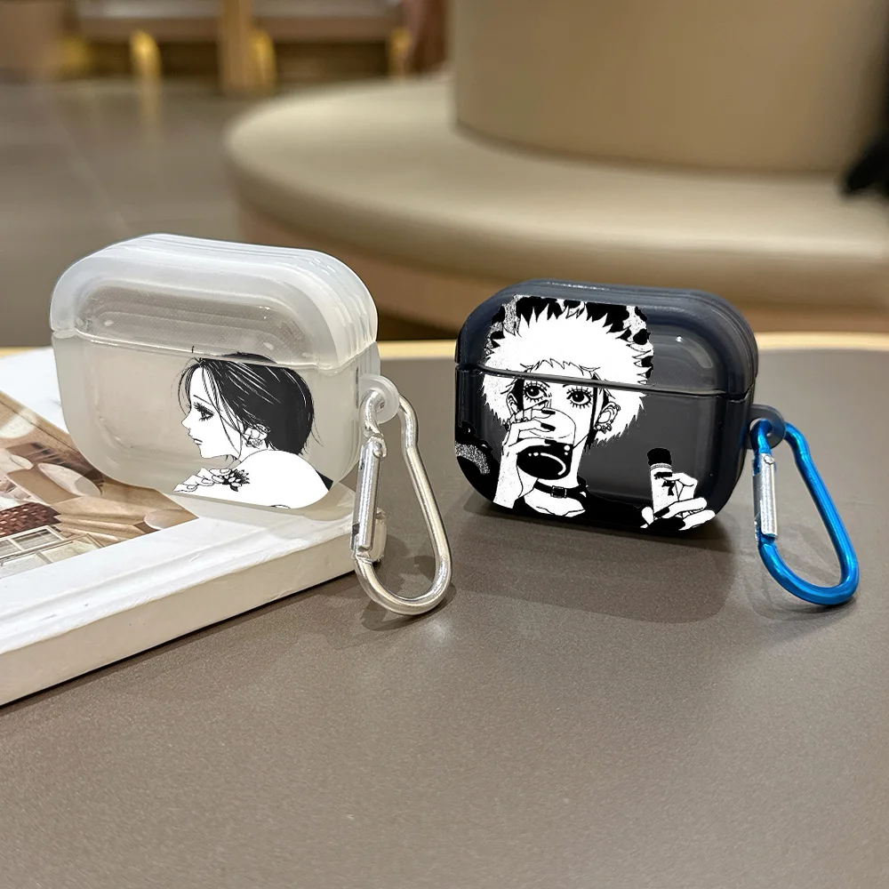 Anime N-NANA Translucent Silicone Case for Airpods 4 3 Pro 2 1