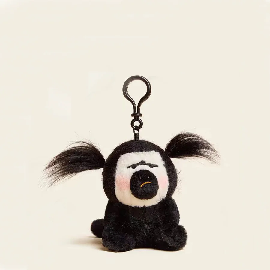 Trendy scrawled monkey plush toy.cute bag pendant.creative car key pendant Backpack pendant .fashion accessories