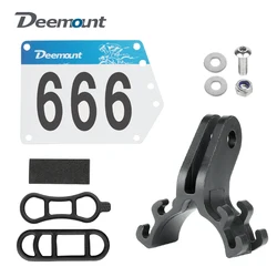 Custom Made Bicycle Numbers Plate Round Aero Seat Post Mount Triathlon ID Cards Holder Cycling Racing Match Badge Bracket