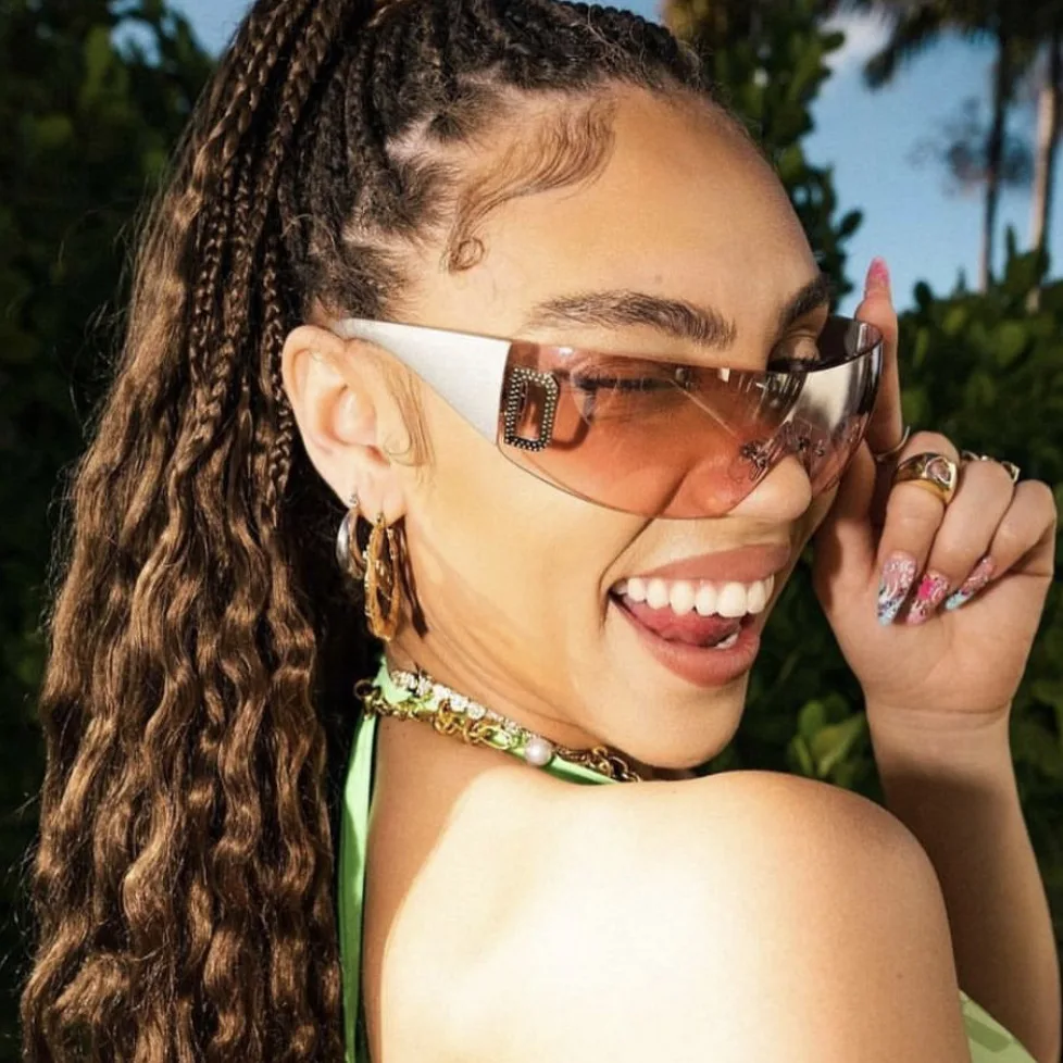 Y2k Sonnenbrille europäische und amerikanische modische Sonnenbrille personal isierte und trend ige