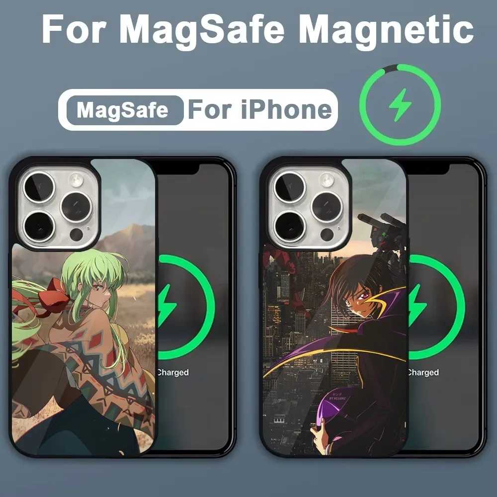 Code G-Geass Lelouch Phone Case For iPhone 16,15,14,13,12,11,Plus,Pro,Max,Mini Magsafe Magnetic Wireless Charging