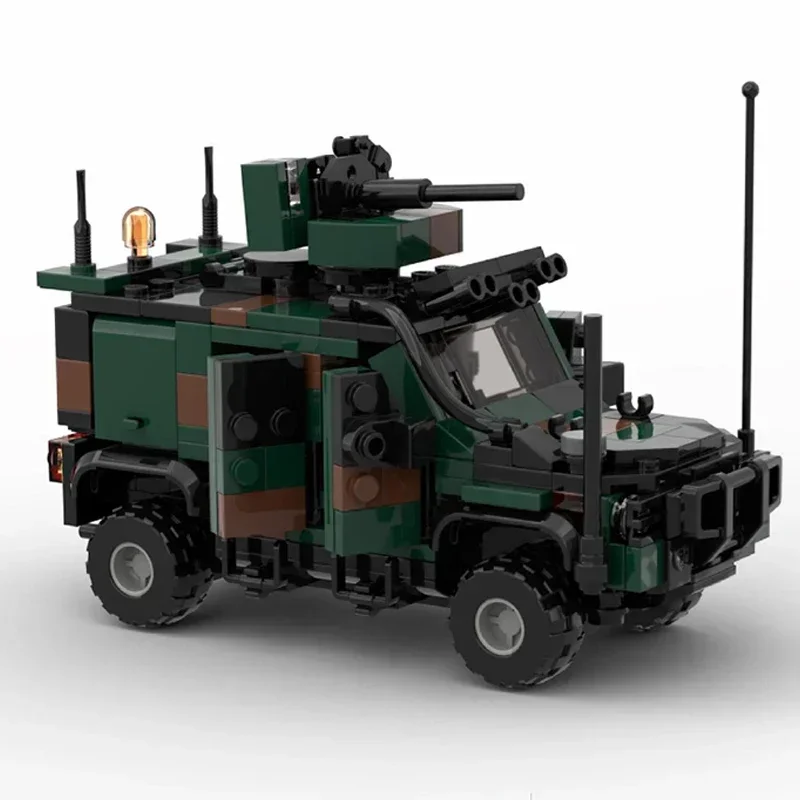 Moc Gebäude Ziegel Militär Auto Modell Italienische Armee LMV Auto Technologie Modulare Blöcke Geschenke Spielzeug Für Kinder DIY Sets Montage