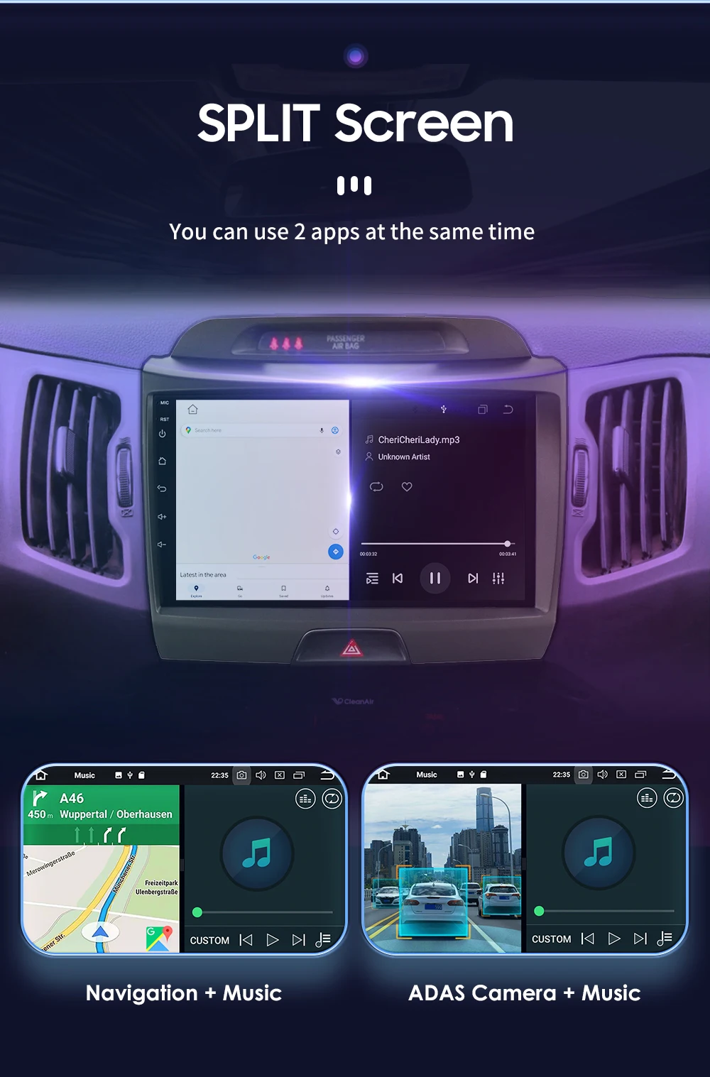 Hizpo 2 Din Android Auto Radio For KIA Sportage 3 2010-2016 2015 Carplay 4G Car Multimedia GPS 2din Autoradio WIFI RDS DSP 4G BT