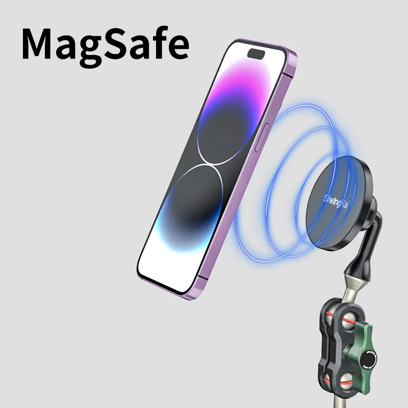 

Universal Suction Cup Magsafe Phone Holder for IPhone 14 13 12 360 Rotating Car Sucker for Insta360 X3 One X2 Camera Accessories